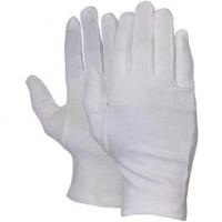 Interlock handschoenen wit gebleekt
