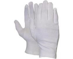 Interlock handschoenen wit gebleekt